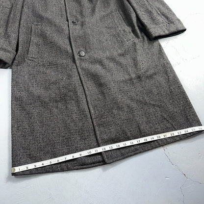 Vintage Barton Hall Coat Mens Gray Tweed Shabby Chic Wool 50s Union Made 1950s