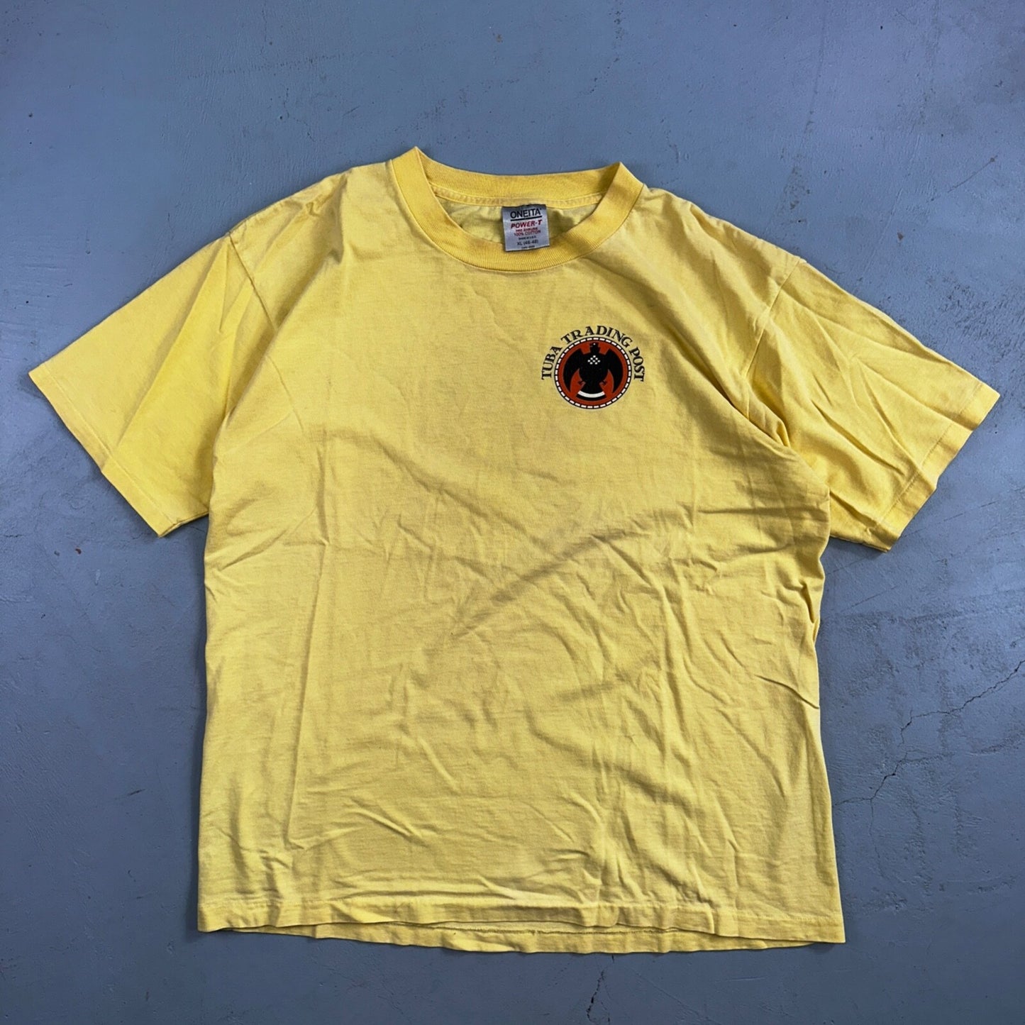 Tuba Trading Post Rare Oneita VTG T Shirt Music Orchestra Band Brass Instrument