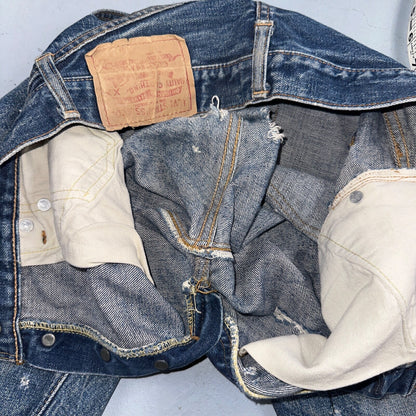 Levis 501 Big E Vintage 60s Redline Selvedge USA XX Boot Cut 517 Jeans Act 27x32