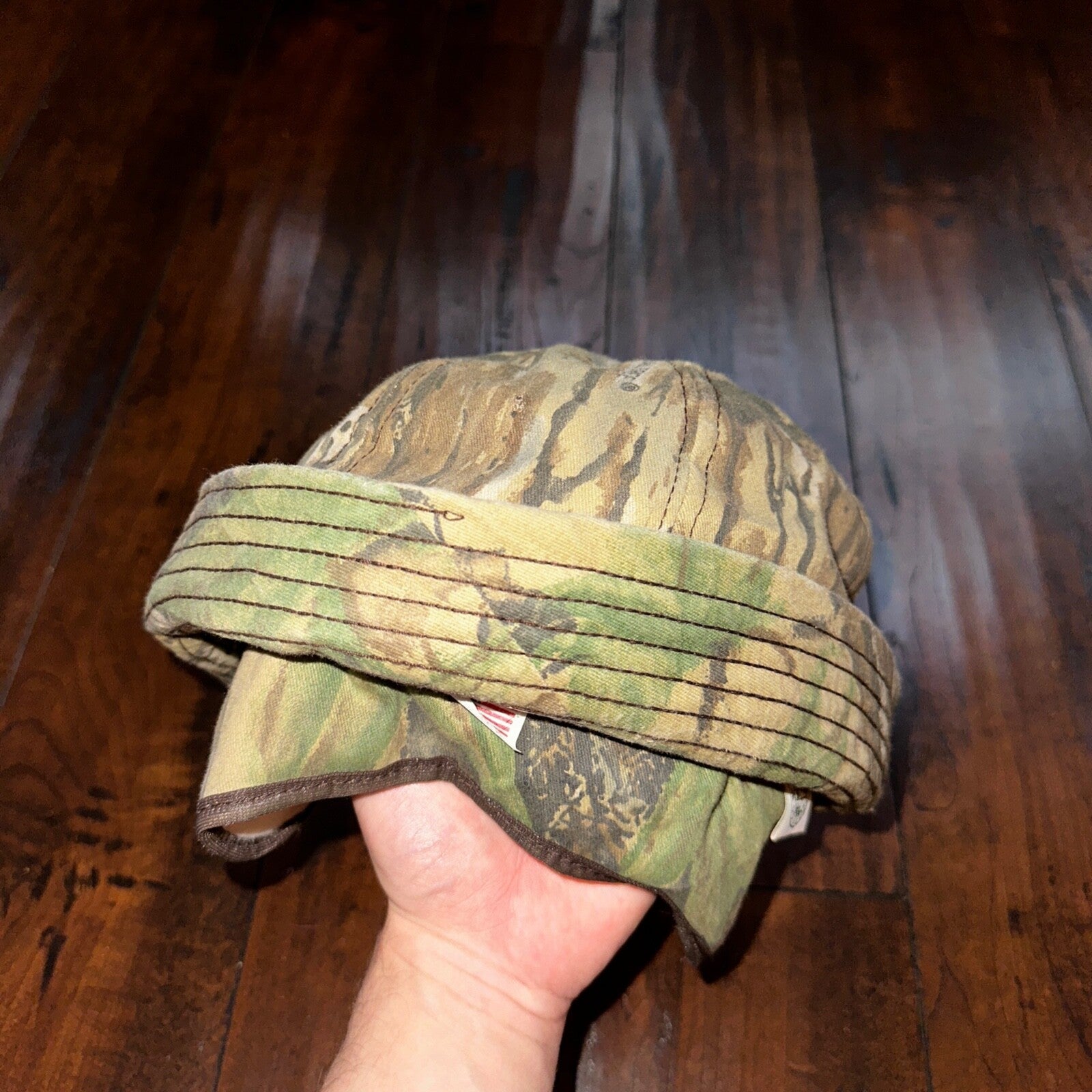 Real Tree Hunting 70s Fisherman Vintage Hat Bucket POST WWII Goretex USMC Camo