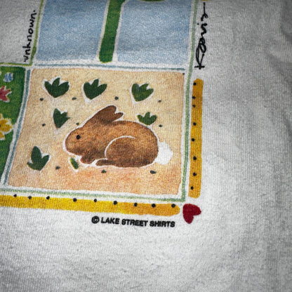 Garden Earth Artsy Art Hipster VTG T Shirt Kathy Davis Designs 90s Single Stitch