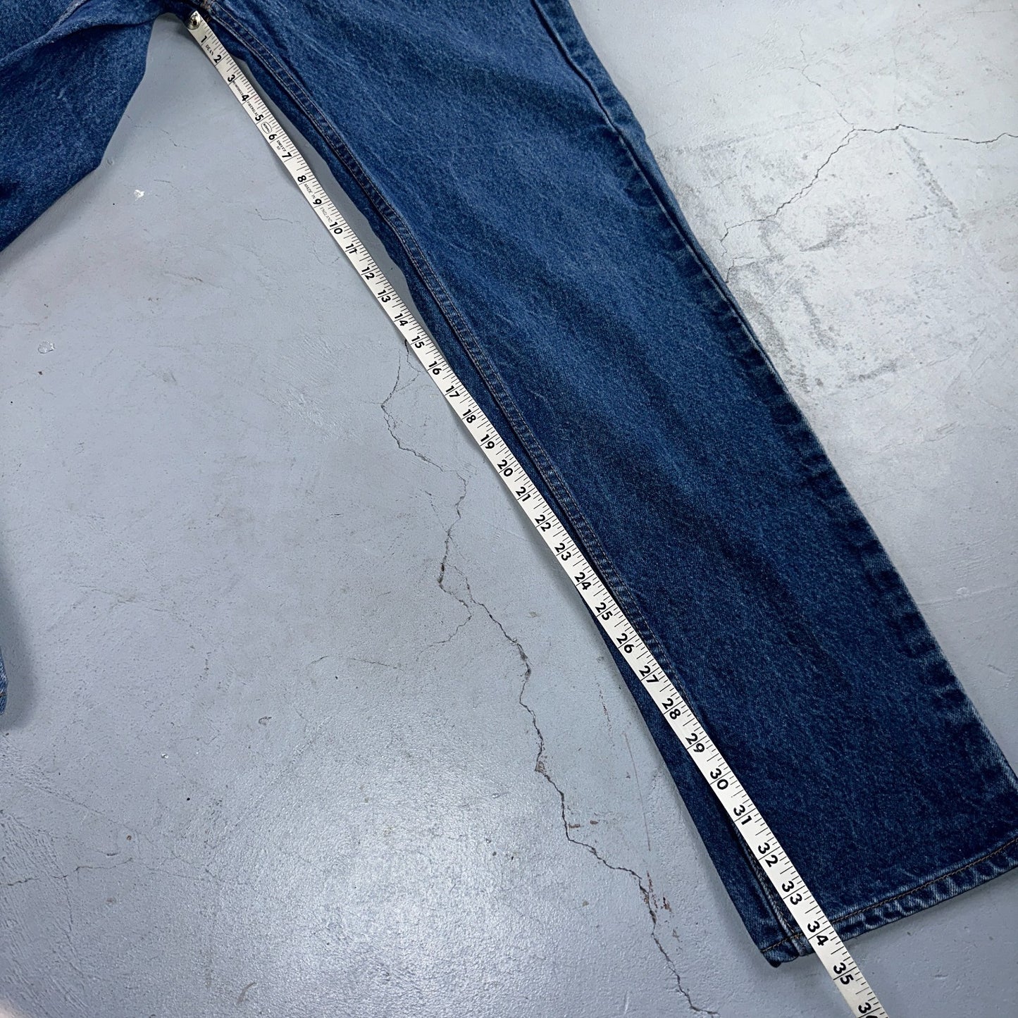 Levis 505 Vintage 90s USA Orange Tab Jeans 38x34 Blue Med Wash 501 Act 36x34