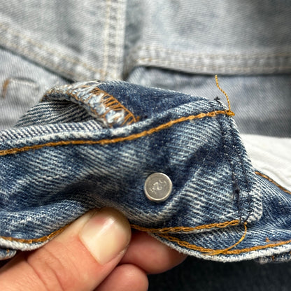 VTG 80s Levis 501 Button Fly 32x36 USA Tag Jeans Straight Wash Blue XX Act 29x32