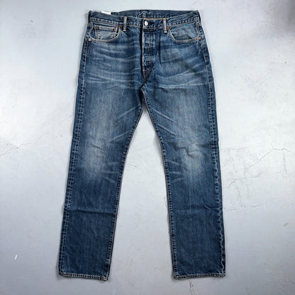 Levis 501 Y2K XX Straight Leg Jeans Blue VTG Med Wash 36x34 Act 35x33