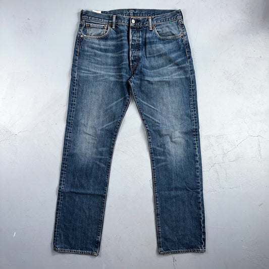 Levis 501 Y2K XX Straight Leg Jeans Blue VTG Med Wash 36x34 Act 35x33