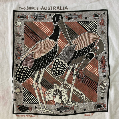 Australia Vintage T Shirt Travel Birds Pelican Ocean Beach Vacation Travel Rap