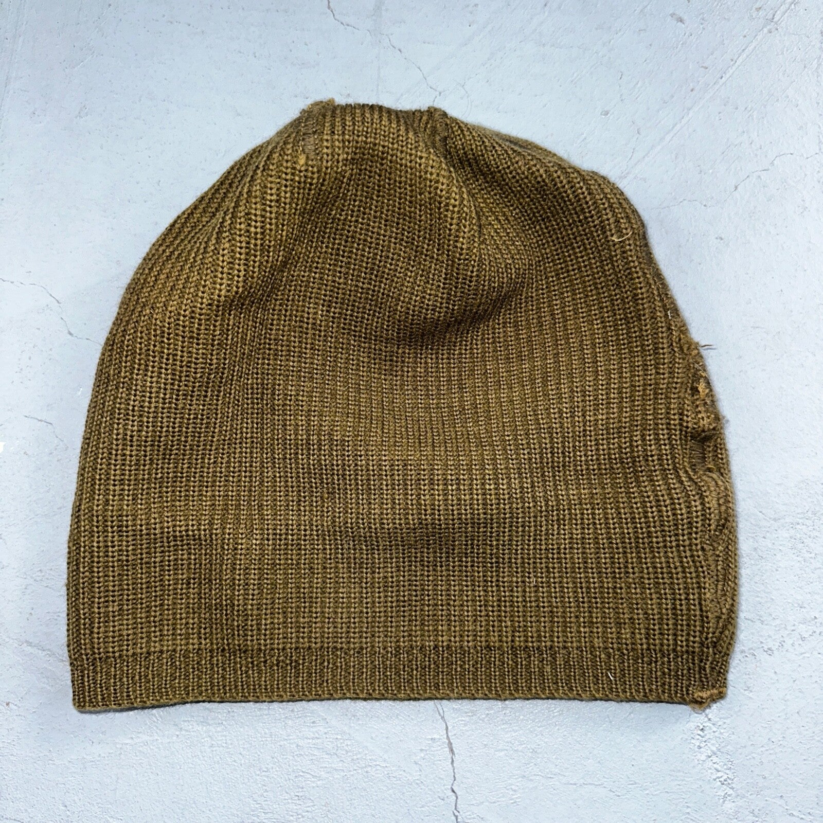 Vintage WWII Watch Cap Hat A-4 Rare Green Air Force Army 40s 50s Military A4 WW2
