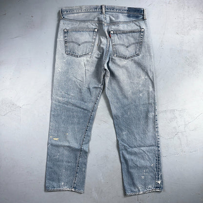 Levis 501 Vintage 80s Redline Selvedge USA XX Jeans Light Wash 40x33 Act 38x30