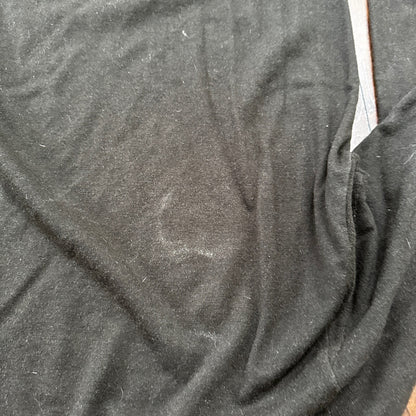 1960s Black Mock Neck Vintage T Shirt Crewneck Munsigwear Rockabilly 60s 70s