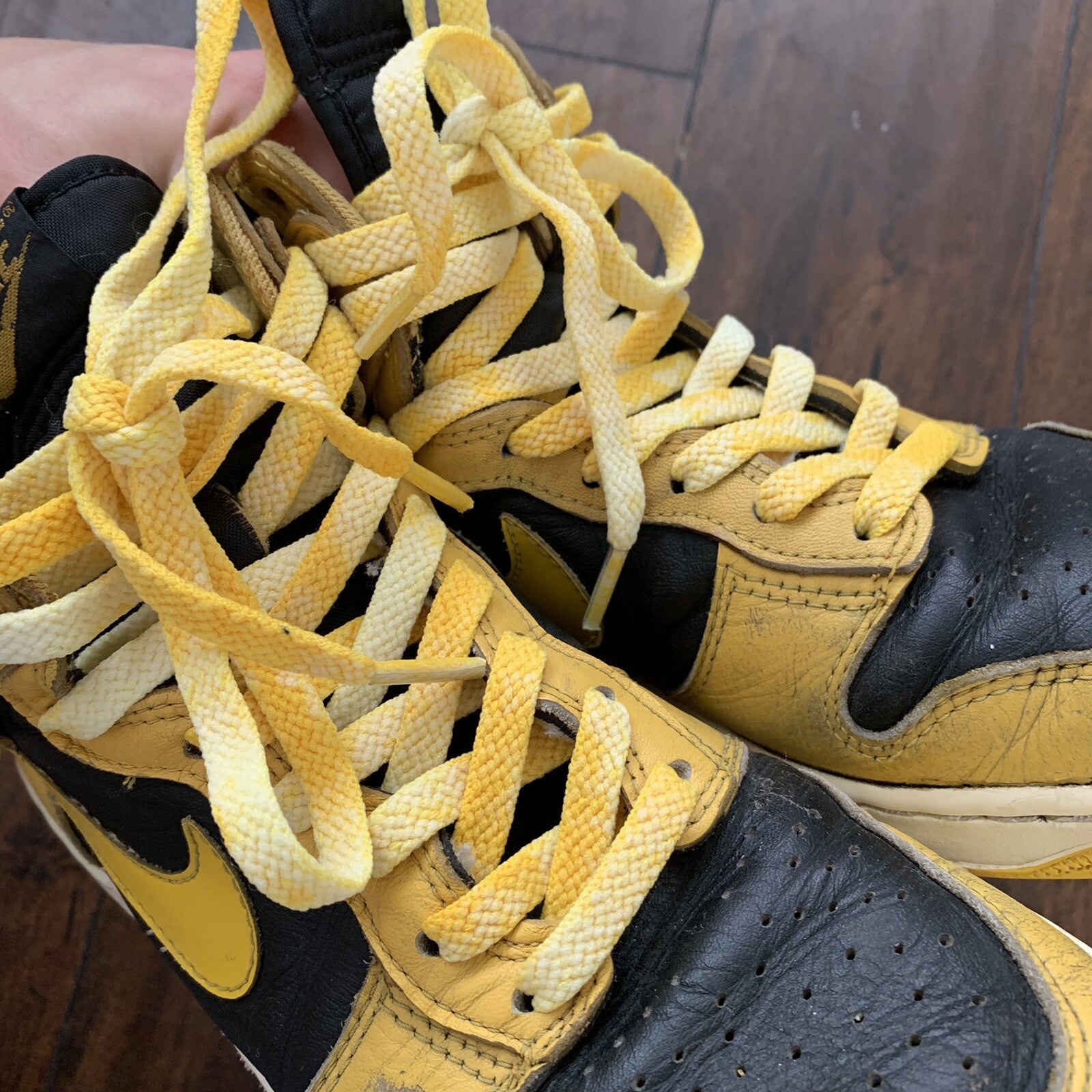 Nike 1985 Dunk Goldenrod Chicago Yellow Black Rare Vintage 85 Air Jordan 1 Sz 8