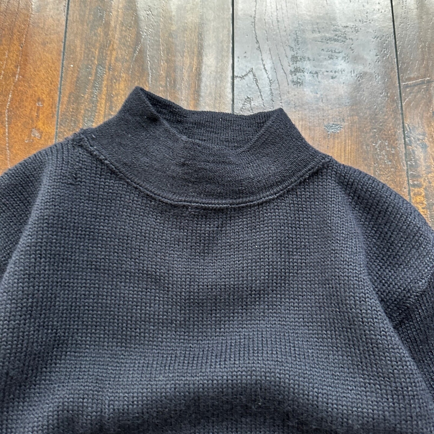 Vintage WW2 WWII USN Navy Deck Watch Wool Sailor's Sweater 1940s 40s Knit Rare