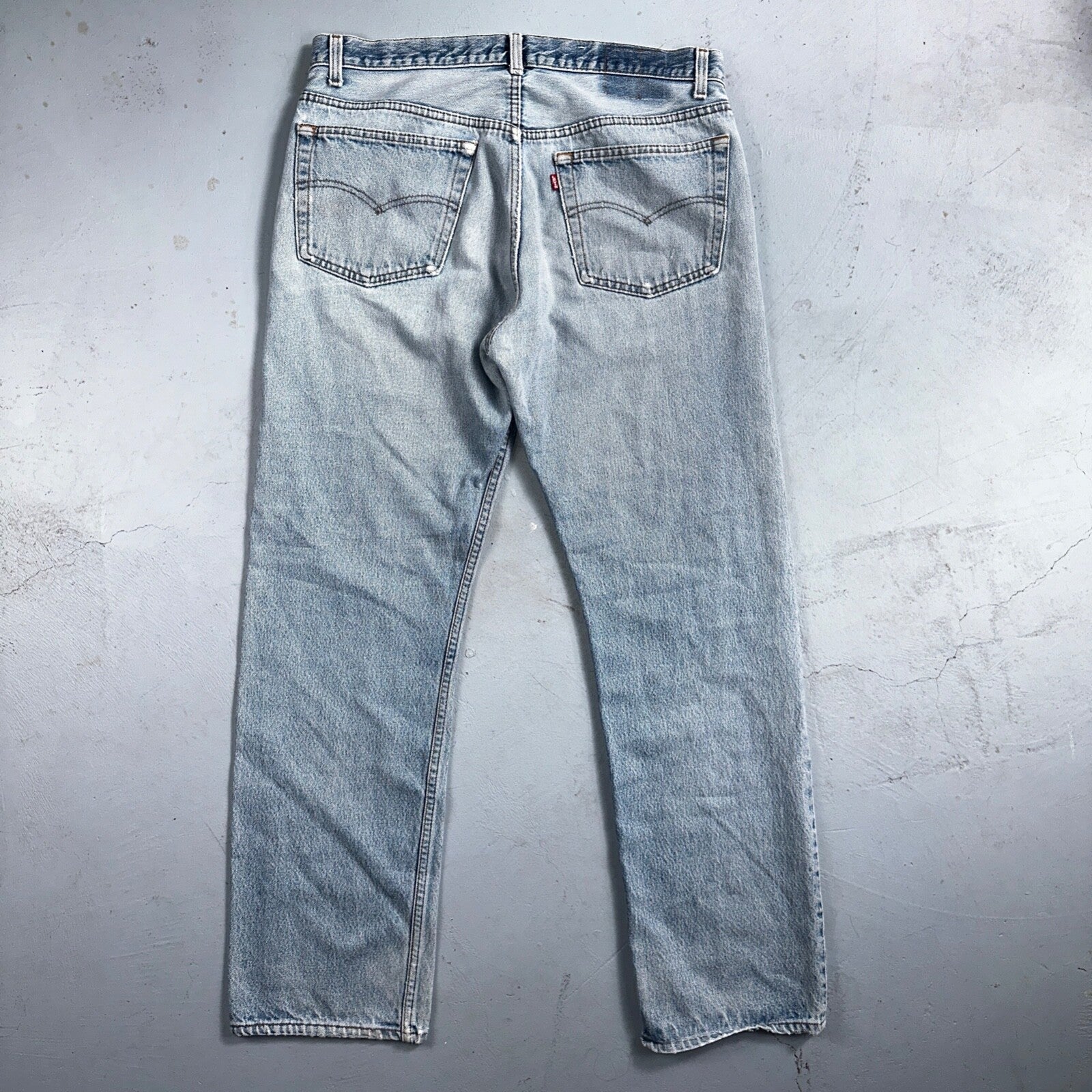Levis 501 Vintage 80s USA XX 90s Straight Leg Jeans 38x34 Light Wash Act 34x29