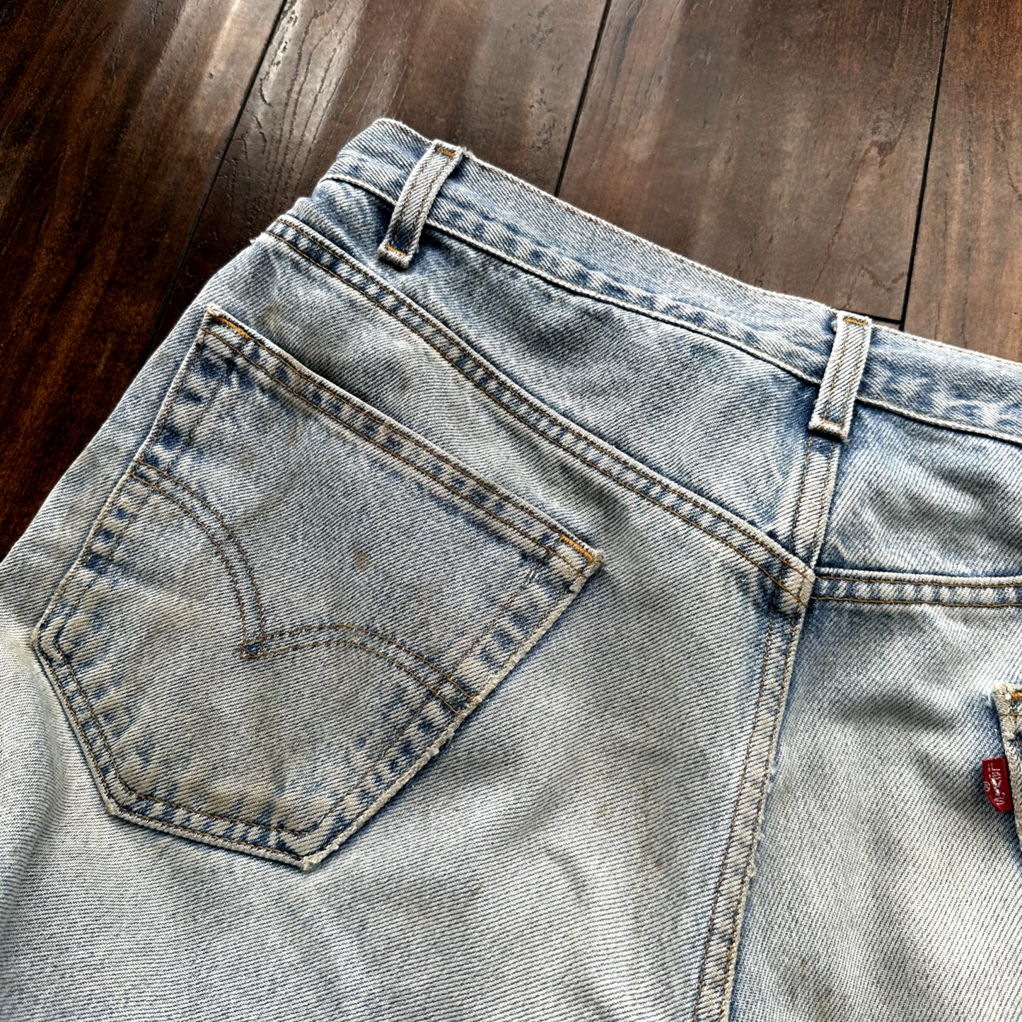 Levis 901 Vintage 90s Straight Leg XX Jeans 34x32 Relaxed Light Wash Act 33x31