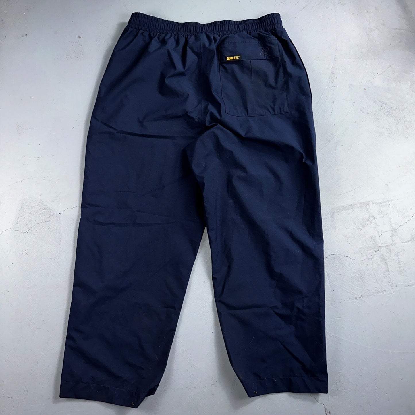 Zero Restriction ZR USA Navy Blue Gore-Tex Mens Water Resistant Pants Sz XL