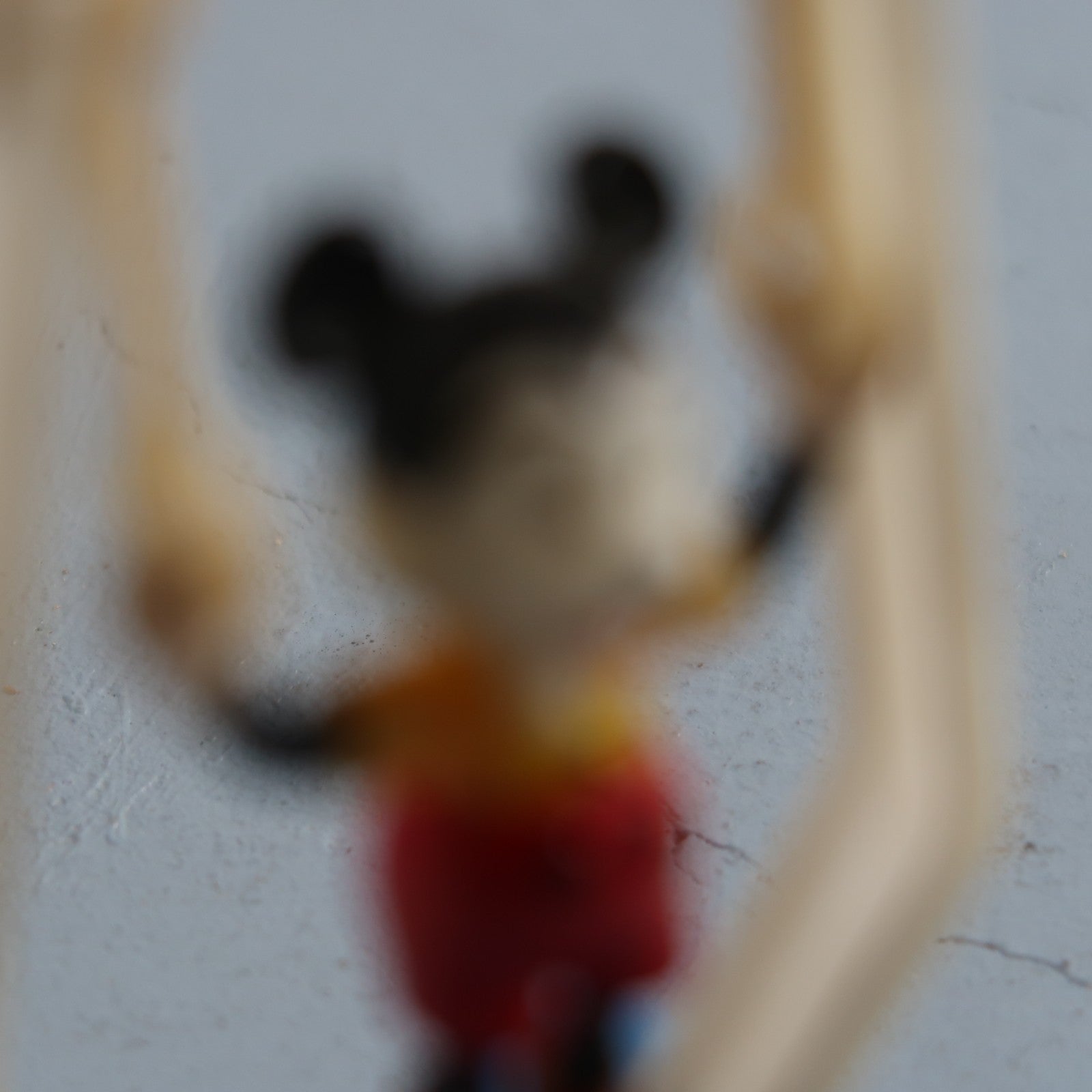 Kohner 1960 Mickey Mouse Tricky Trapeze Push Puppet Toy Vintage Disney No. 4995