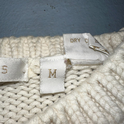 Perry Ellis VTG Atomic Pullover Sweater Womens M Multicolor Abstract Ski Cotton