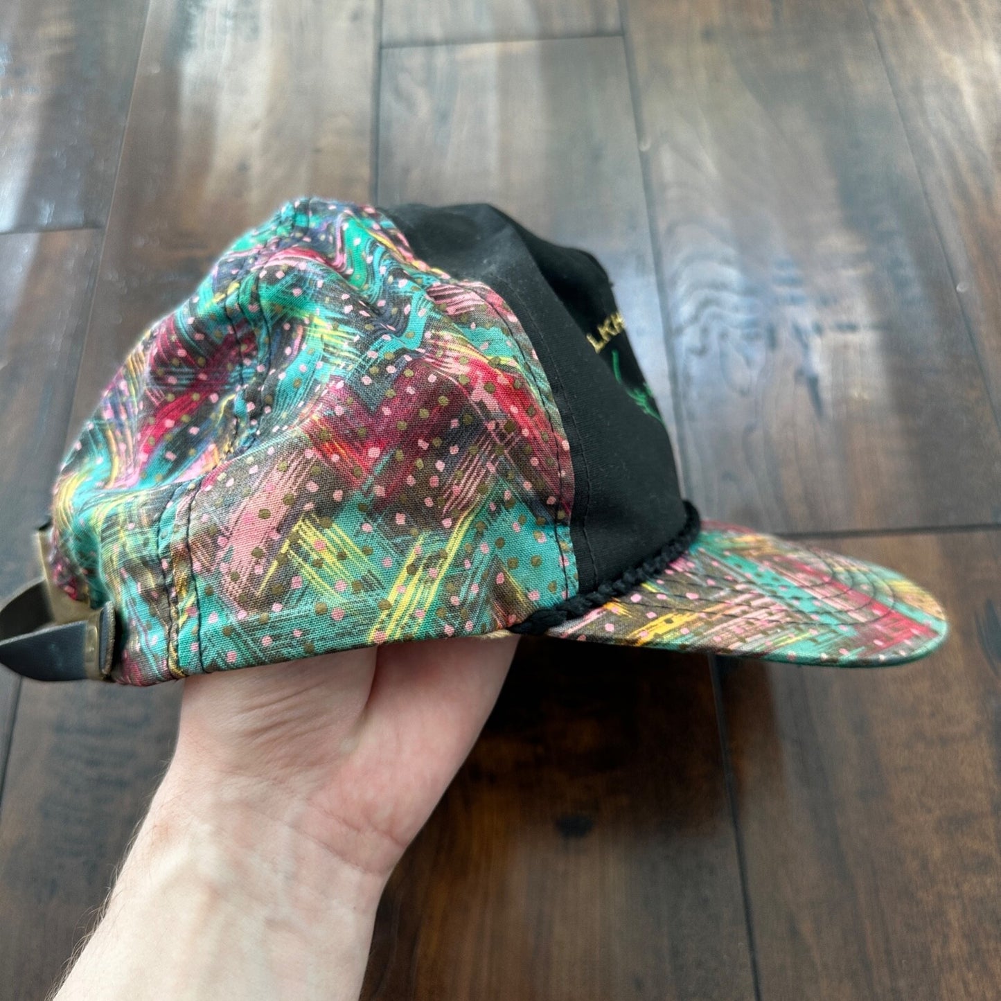 Elkorn Valley Disco Print Vintage Hat Cap Snapback 80s 90s USA Oregon Travel Rap