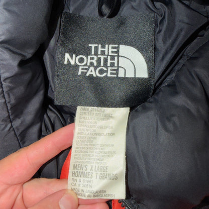 VTG The North Face 90s Nupste Vest XL Goose Down Orange Warm Damaged TNF