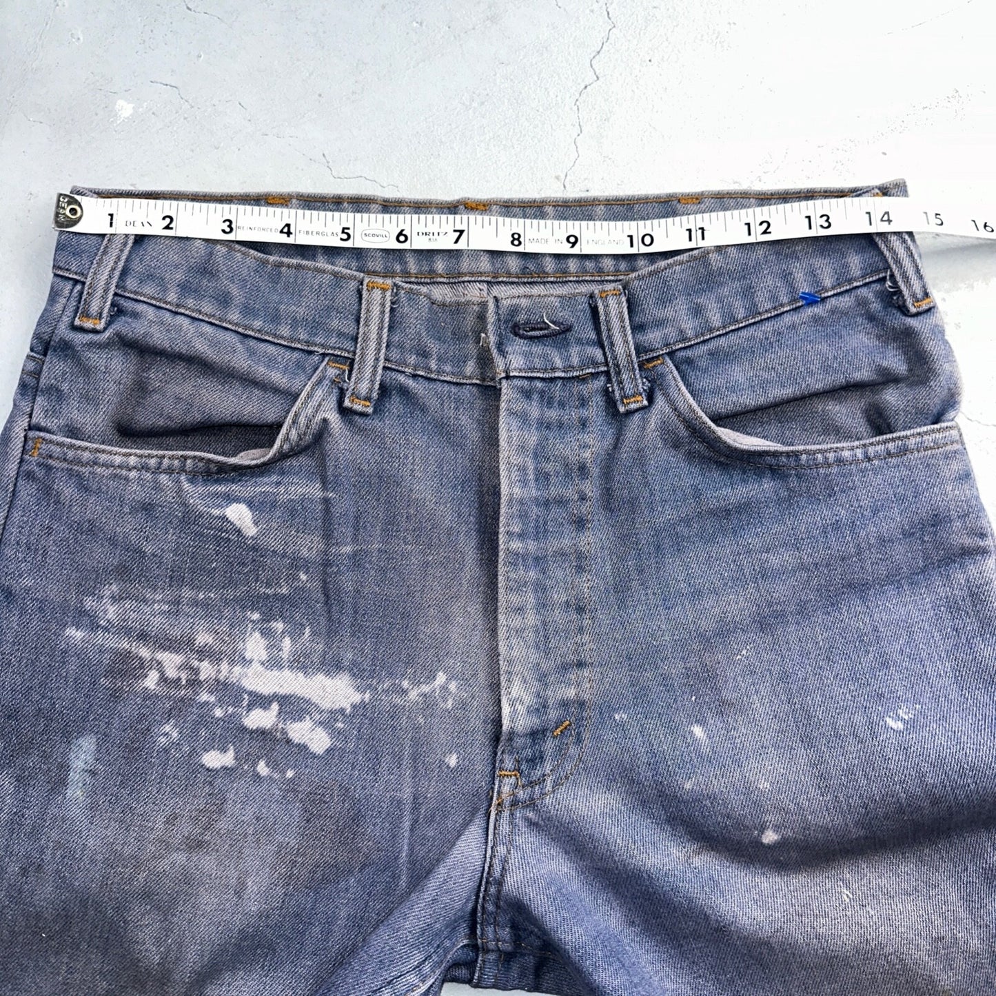 Levis 646 Vintage 70s USA Orange Tab Bootcut Flare Blue Bell Bottom Jeans 29x28