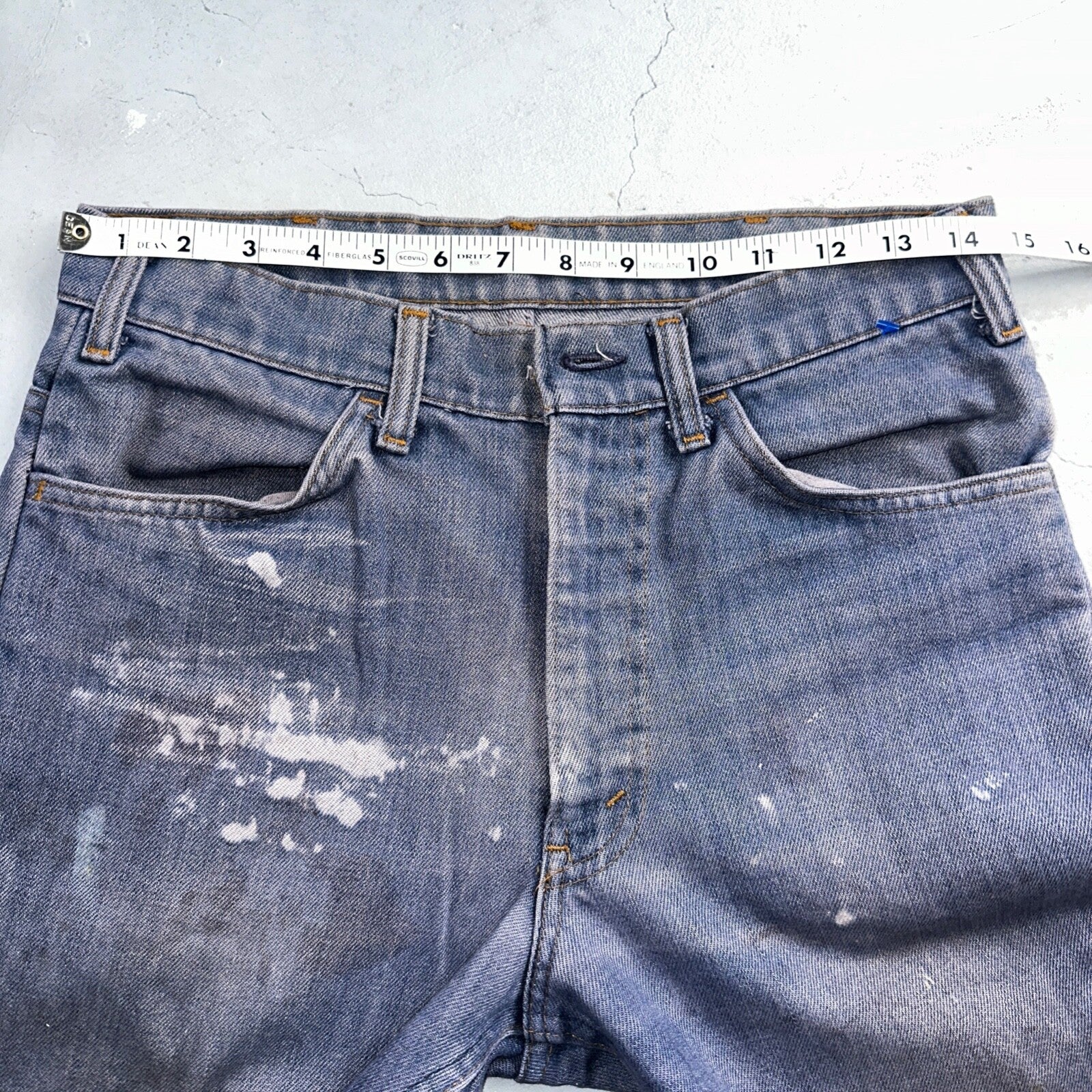 Levis 646 Vintage 70s USA Orange Tab Bootcut Flare Blue Bell Bottom Jeans 29x28