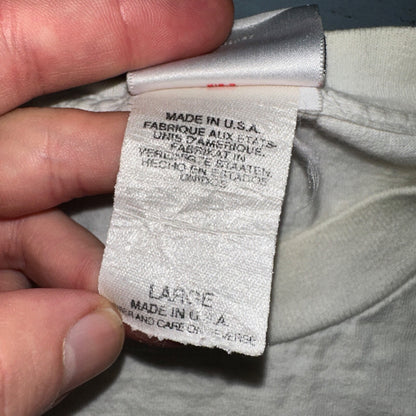 Disney Mickey Mouse Stained Y2K VTG T Shirt 2000s Cute Embroidered White Tee USA