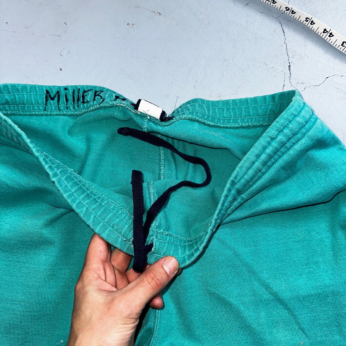 Vintage 90s Lands End Fleece Sweatpants Adult M Green Made In USA Champion