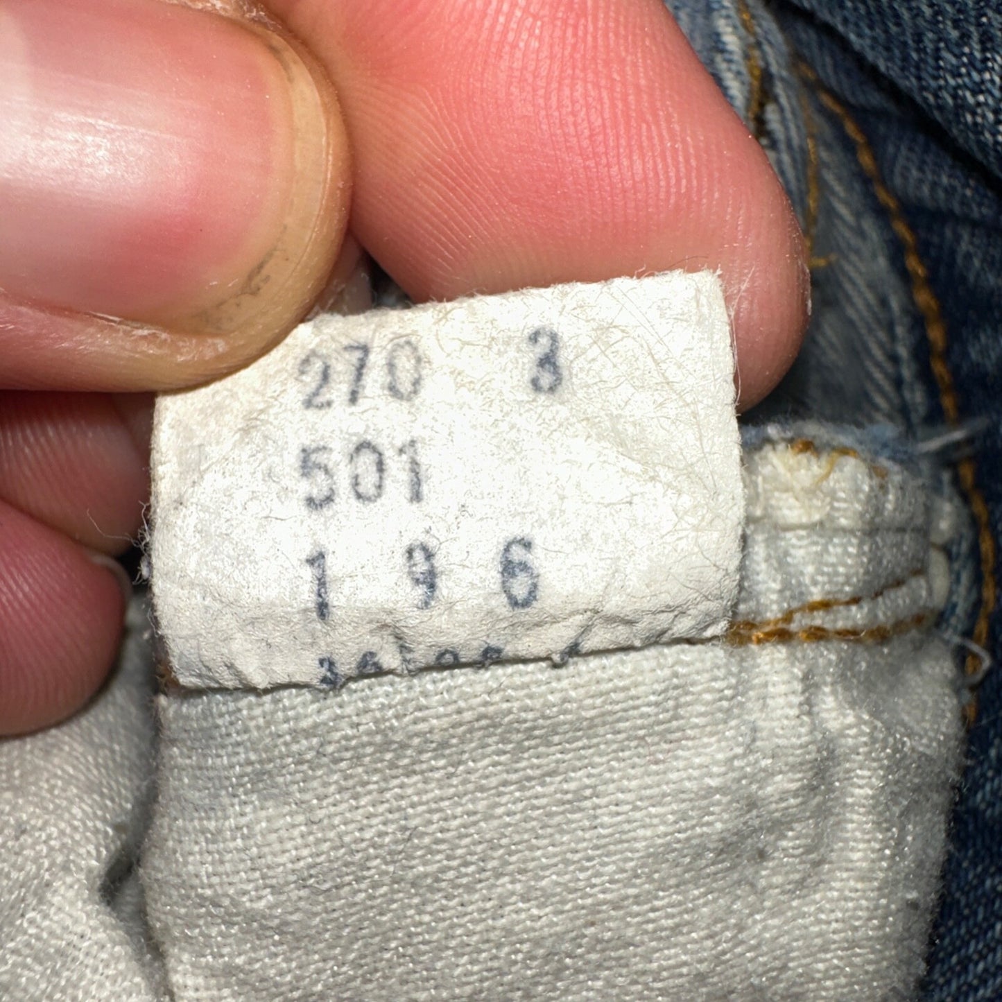 Levis 501 Vintage 80s Redline Selvedge USA XX Jeans Light Wash 30x36 Act 27x31