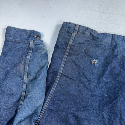 Vintage 60s Hercules Sears Roebuck And Co Denim Chore Jacket Coat Lined Detroit