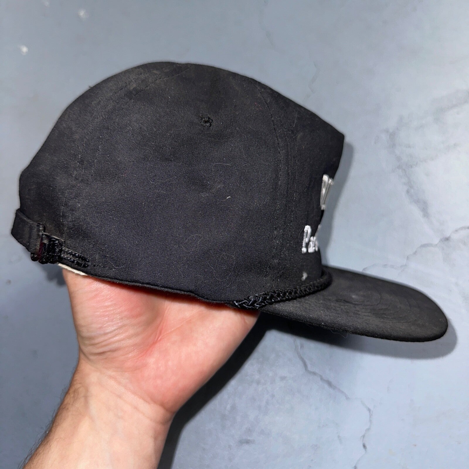 Bills Part Equip Text Funny VTG Hat Cap Snapback Commercial Fun Bill Quote