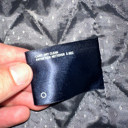 Nautica Men's Size L Double Breasted Wool Blend Collar Peacoat Black NWT $250