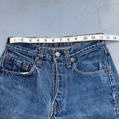 Levis 501 Vintage 80s Redline Selvedge USA XX Jeans Med Wash 27x34 Act 24x30