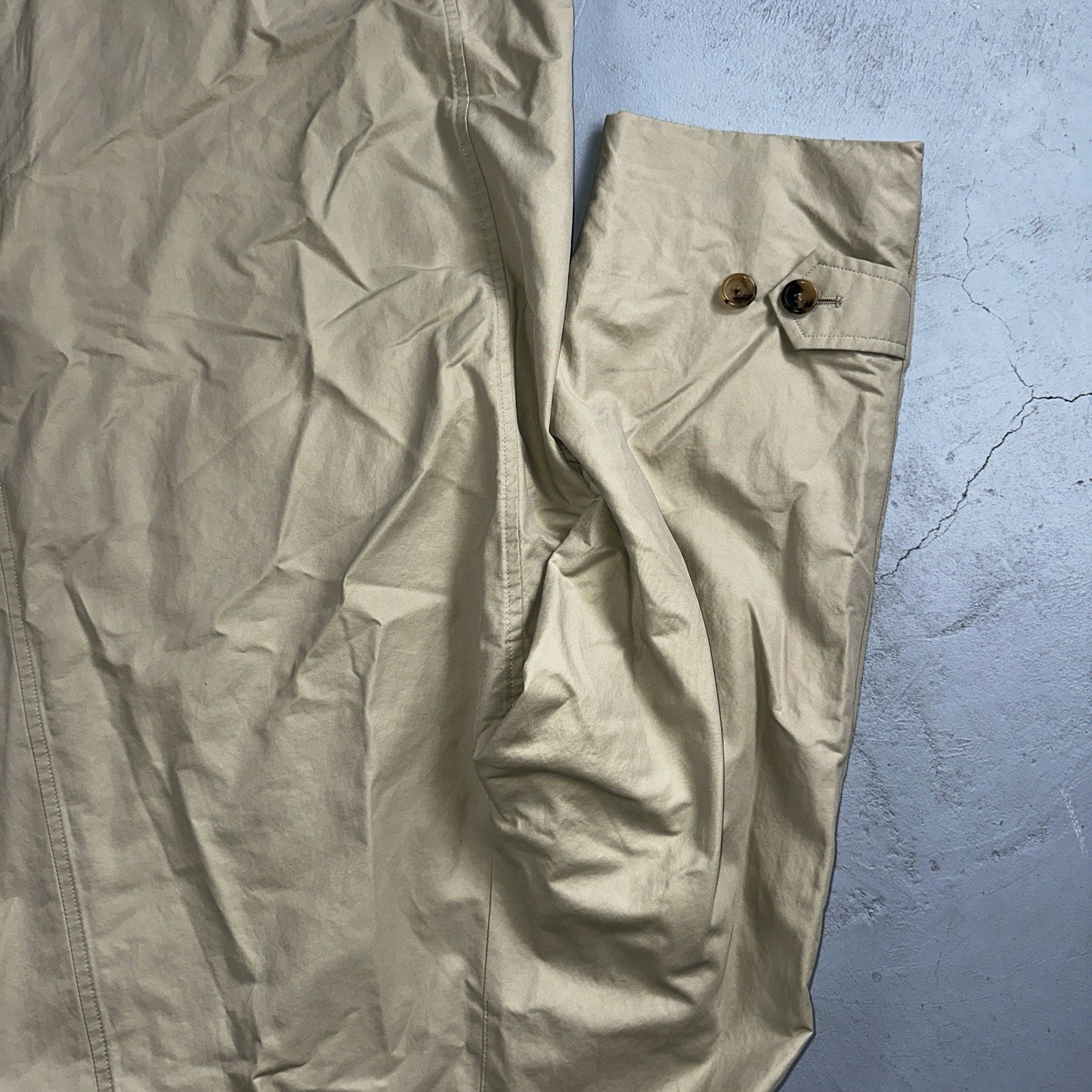 Burberrys VTG London Beige Nova Check Trench Coat Mens Size 44 Regular RARE!