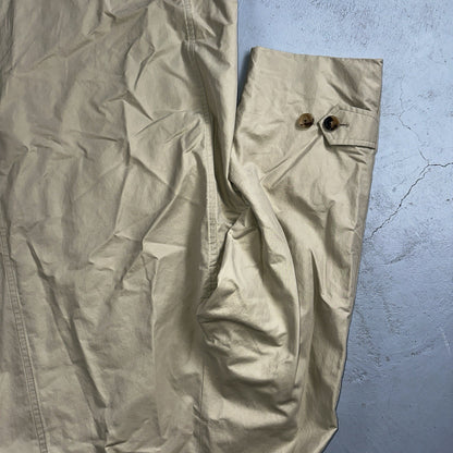 Burberrys VTG London Beige Nova Check Trench Coat Mens Size 44 Regular RARE!