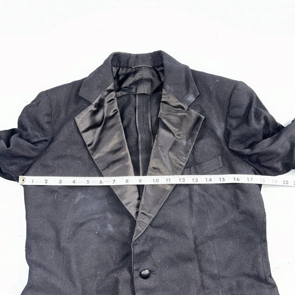 VTG 1920s Mens 1 PC Suit Tuxedo Coat Jacket Pants Black 20s 30s Antique