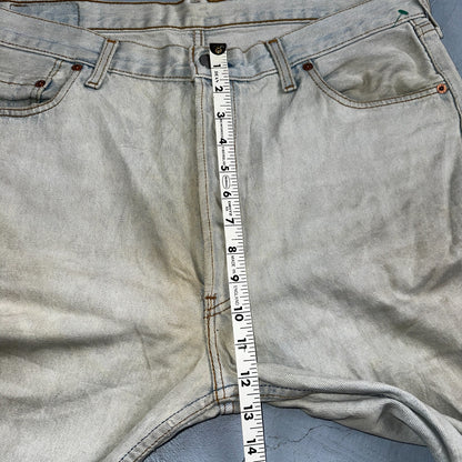Levis 501 Vintage 90s UK Straight Leg Jeans Blue Light Wash 38x36 Act 37x30