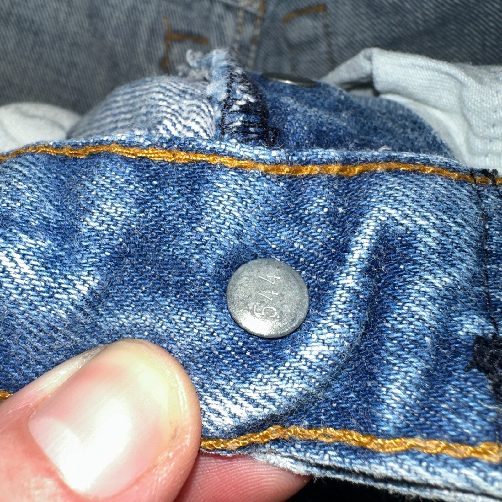 Levis 501 Vintage 80s USA XX Straight Leg Jeans Womens Blue Med Wash Act 22x33