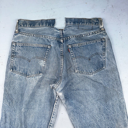 Levis 501 Vintage 80s Redline Selvedge USA XX Jeans Light Wash 32x34 Boot Cut