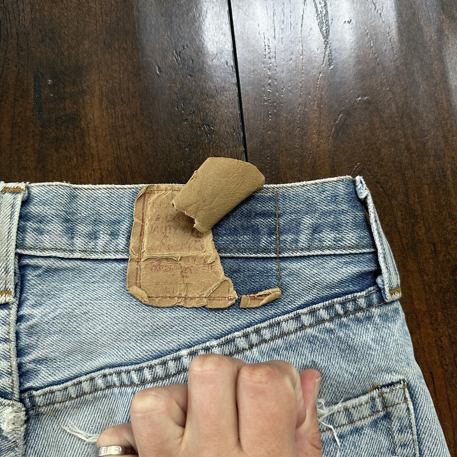 Levis Vintage 80s Redline Selvedge USA 501 XX Jeans 66 70s Light 30x36 Act 27x30