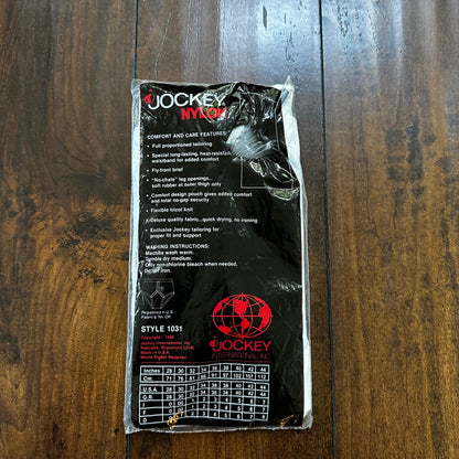 VINTAGE 1986 JOCKEY FRONT FLY MENS BRIEF UNDERWEAR White SIZE 40 NEW DEADSTOCK