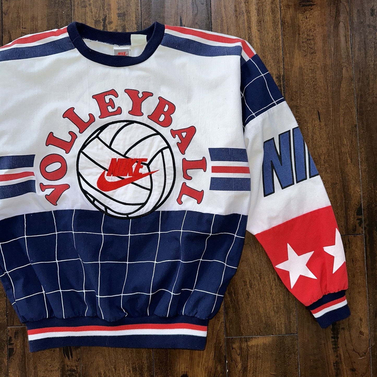 Nike Vintage Sweatshirt T Shirt Volleyball 80s Jumper Sports Jordan Rap 90s Cool