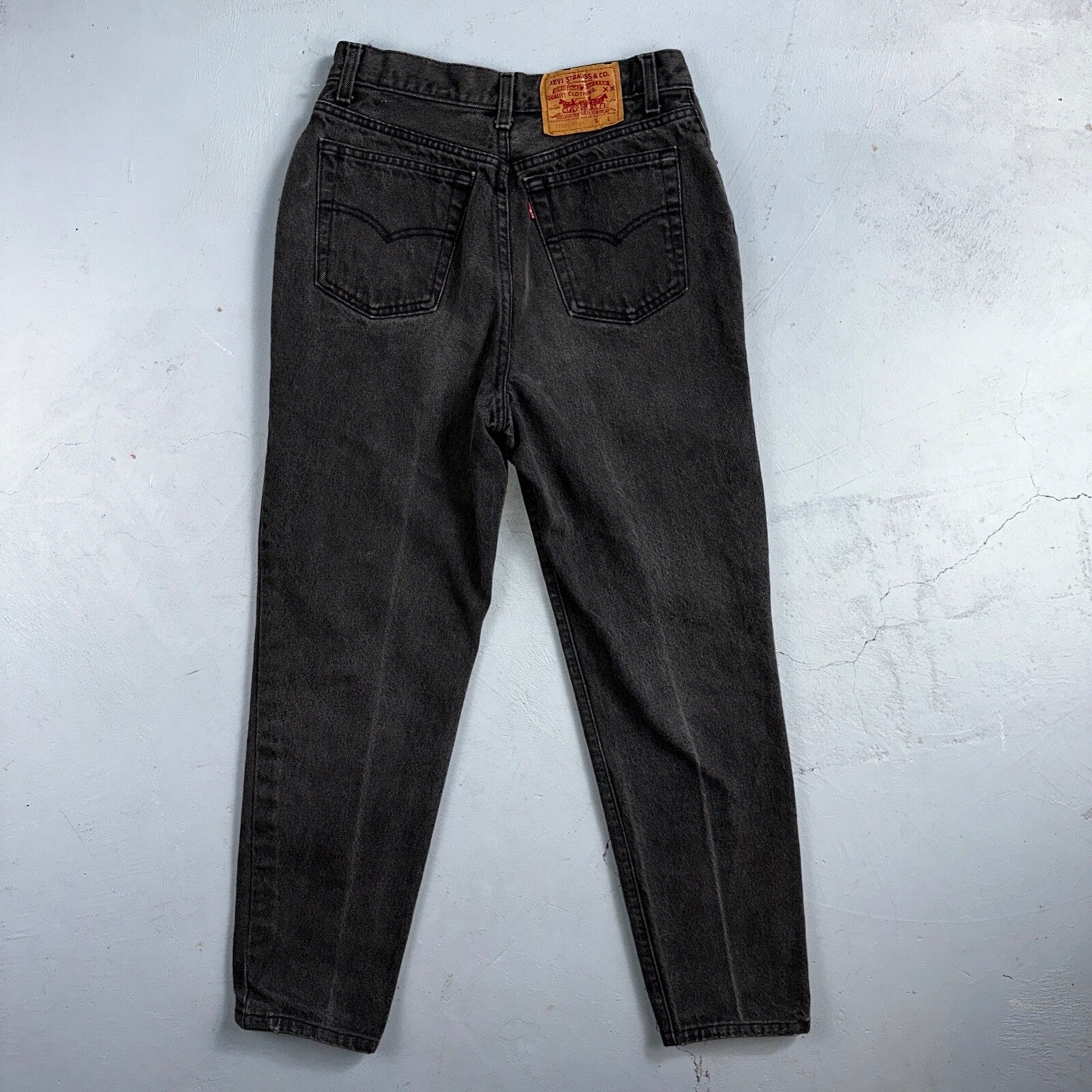 Levis 501 Vintage 90s USA XX Straight Leg Jeans Black Wash 11 Act Altered 27x26