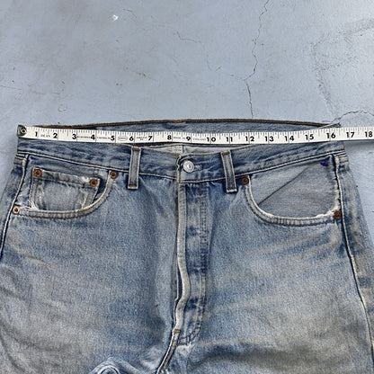 Levis 501 Vintage 90s Y2K XX Straight Leg Jeans Blue Med Wash 34x32 Act 33x31