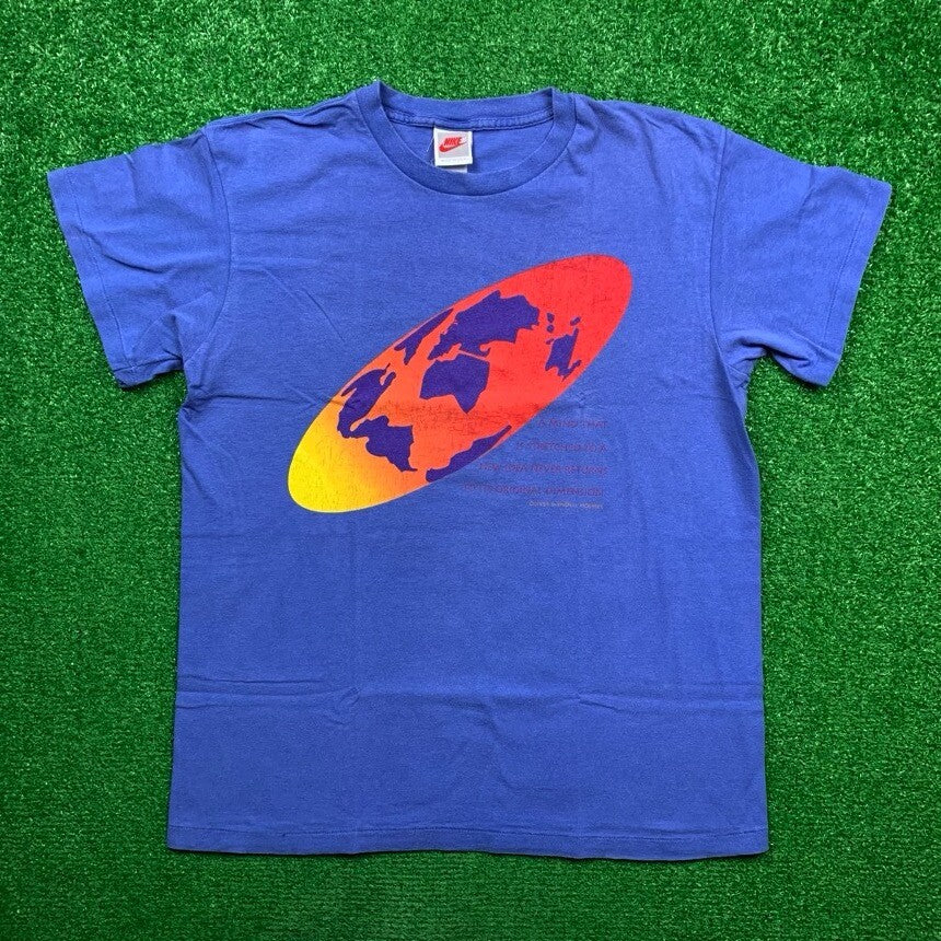 Nike Vintage T Shirt 90s Rare Chronicle Design Team Beer Relay Earth Employee 