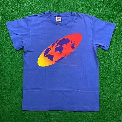Nike Vintage T Shirt 90s Rare Chronicle Design Team Beer Relay Earth Employee 