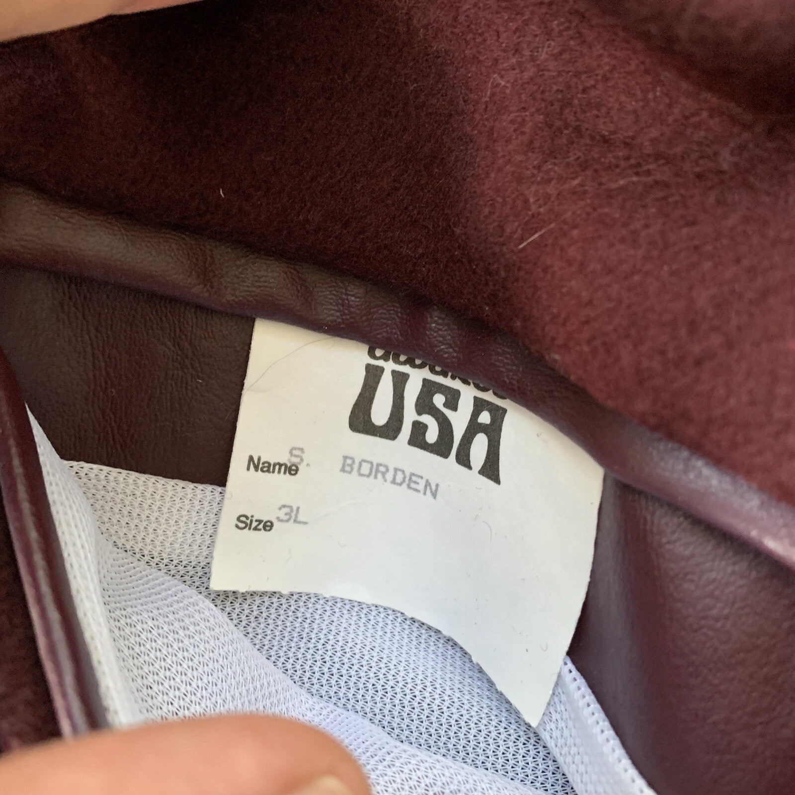 VTG Awards USA Varsity Wool Leather Jacket Burgundy Lettermen Large 70s 80s