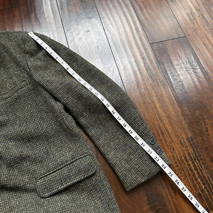 VTG Harris Tweed Sport Coat Mens 42 Scottish Wool Blazer Button Cricketer 70s