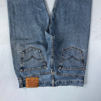 Levis 501 Vintage Y2K XX Straight Leg Jeans 90s Blue Light Wash 34x36 Act 32x34