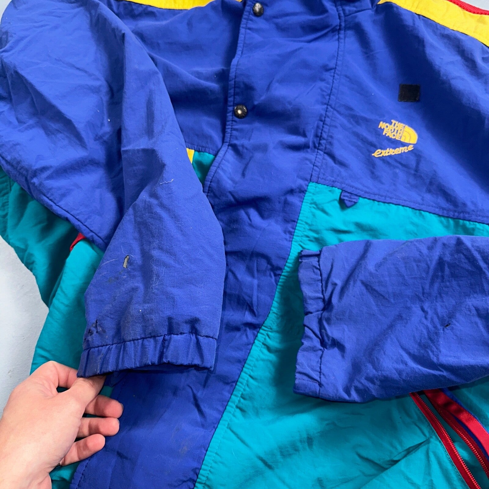 The North Face Color Block VTG 90s Gore Tex Extreme Ski Jacket Pullover Anorak