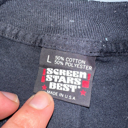 South Dakota Mount Rushmore Graphic 90s VTG T Shirt Black Hills Gold Text USA