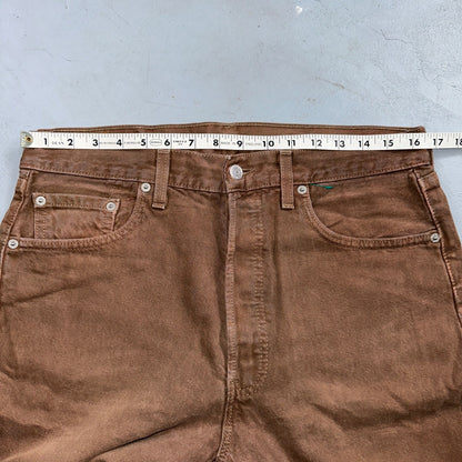 Levis 501 Vintage 90s USA XX Straight Leg Jeans 34x36 Brown Rare Wash Act 33x35